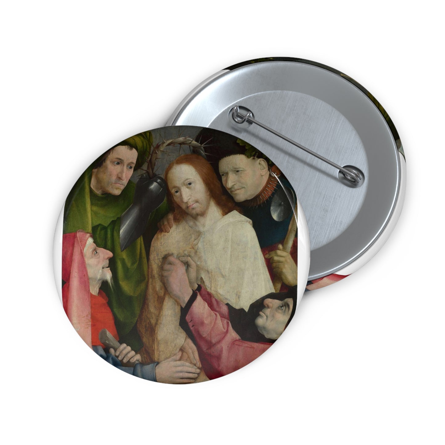 Hieronymus Bosch - Christ Mocked (The Crowning with Thorns) - Google Art Project Pin Buttons with Crisp Design