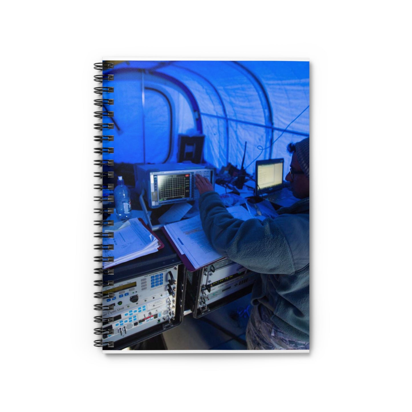 U.S. Air Force Staff Sgt. Titus Poulose of the 263rd Spiral Bound Ruled Notebook with Printed Cover