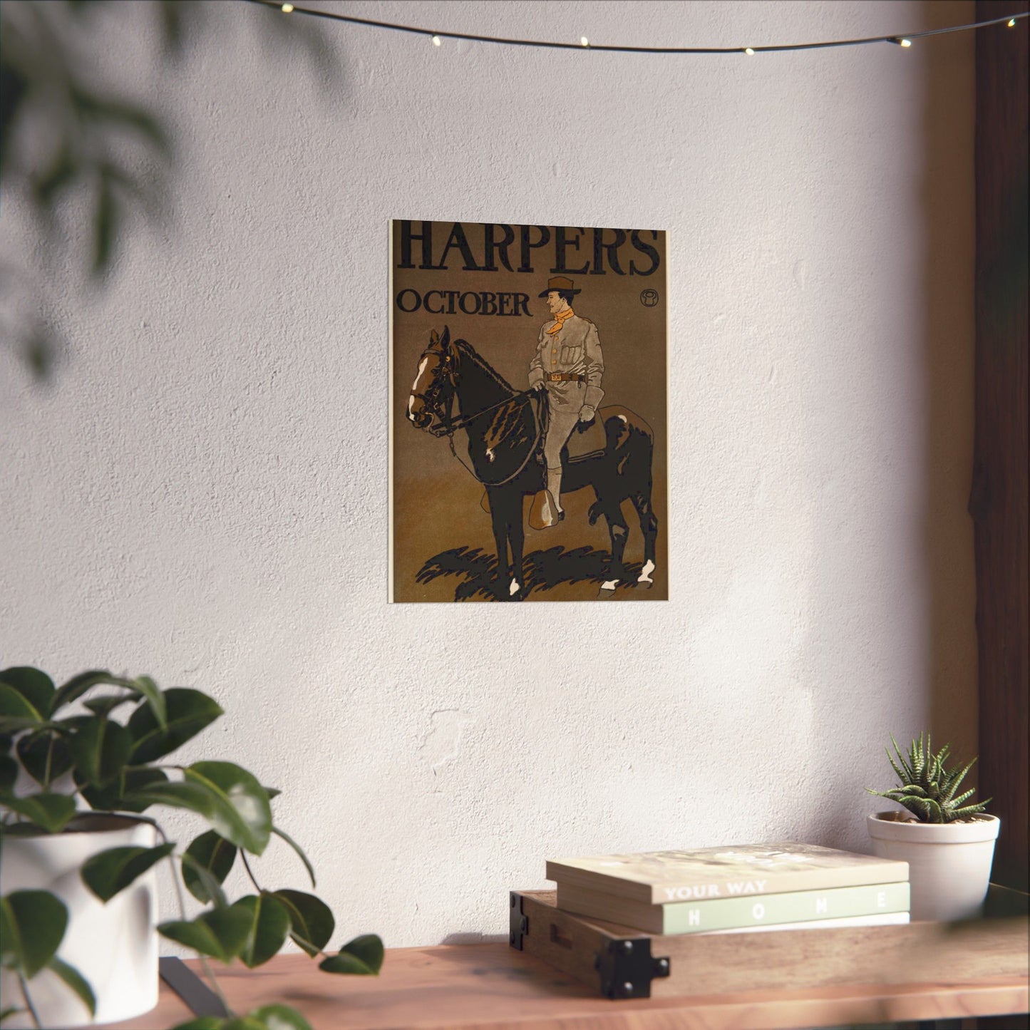 Edward Penfield - Edward Penfield, Harper's October High Quality Matte Wall Art Poster for Home, Office, Classroom