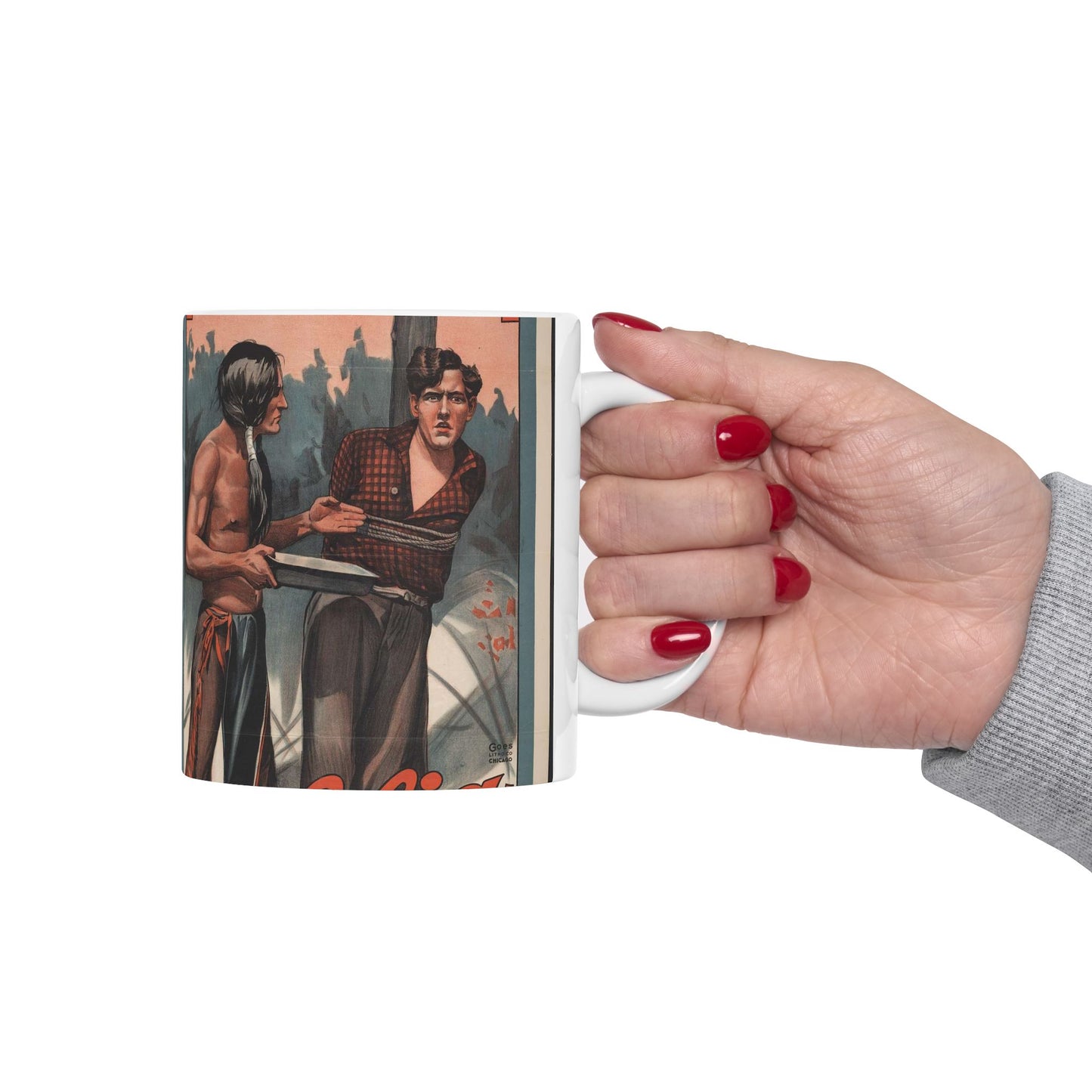 The way of the redman Blood of his fathers. Beautiful Novelty Ceramic Coffee Mug 11oz