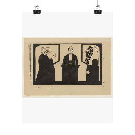 Samuel Jessurun de Mesquita - Entre ces trois mon coeur balance High Quality Matte Wall Art Poster for Home, Office, Classroom