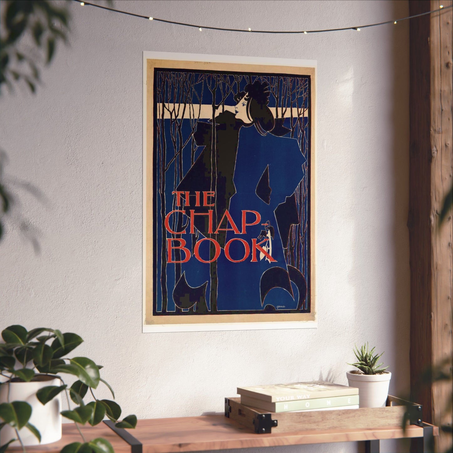 Will Bradley - The chap-book - Art nouveau public domain poster High Quality Matte Wall Art Poster for Home, Office, Classroom