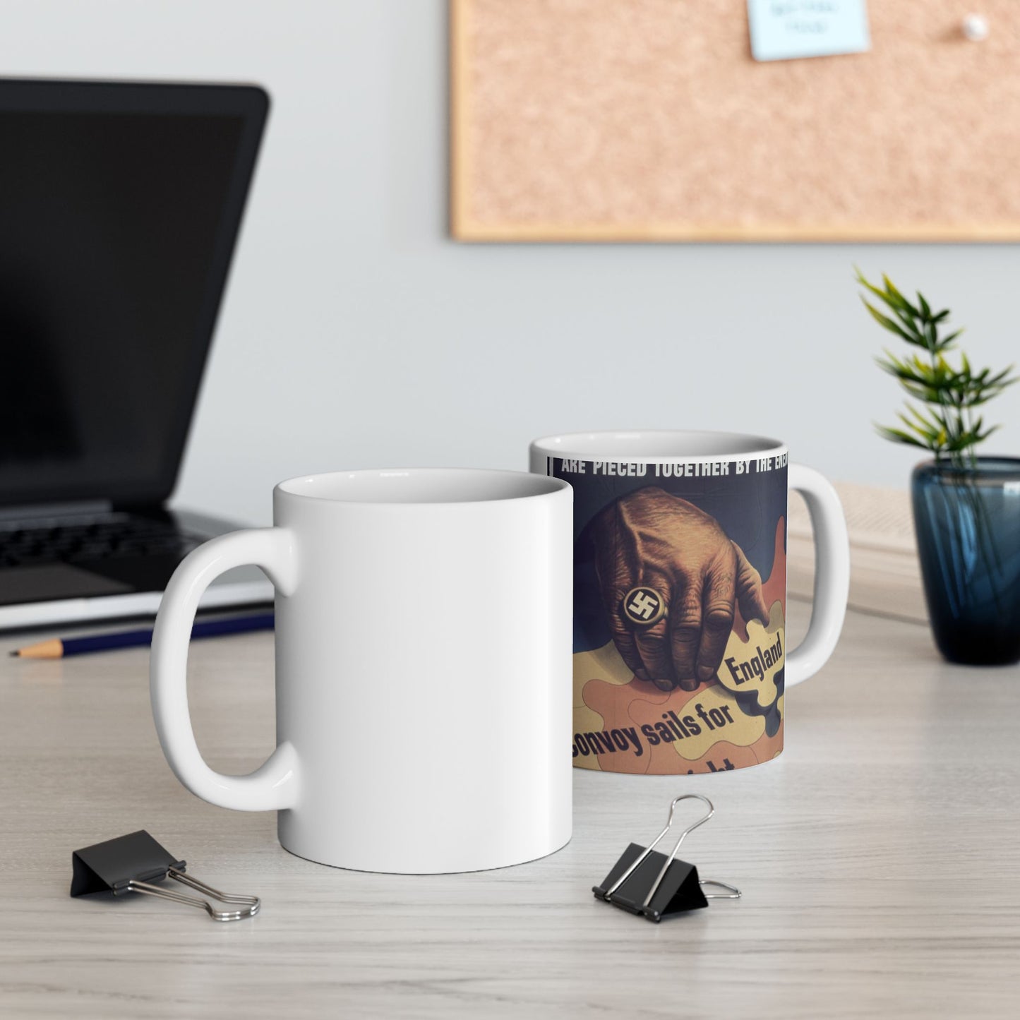 "Bits of careless talk are pieced together by the enemy" - NARA - 513972 Beautiful Novelty Ceramic Coffee Mug 11oz