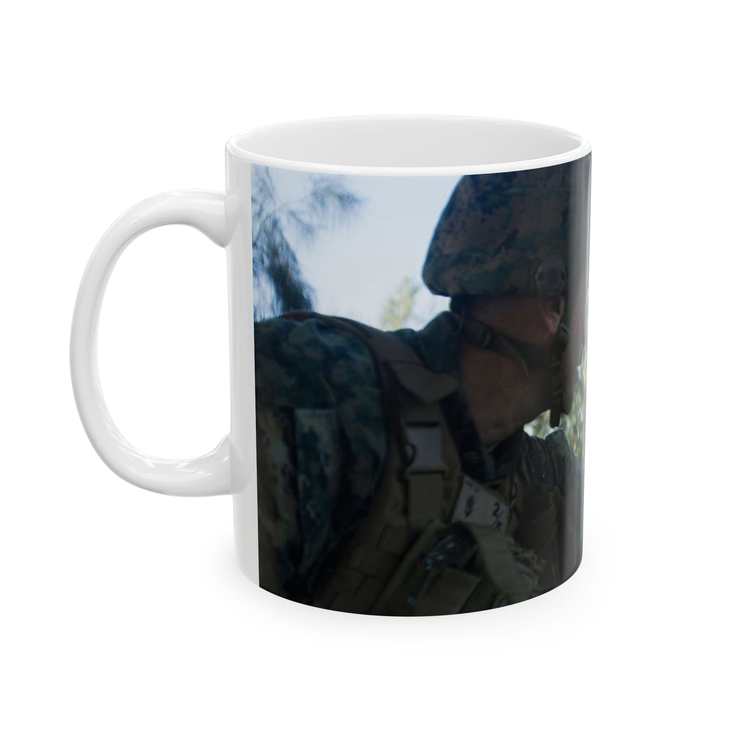 Lt. Cmdr. Russell Wier, battalion surgeon with Battalion Beautiful Novelty Ceramic Coffee Mug 11oz