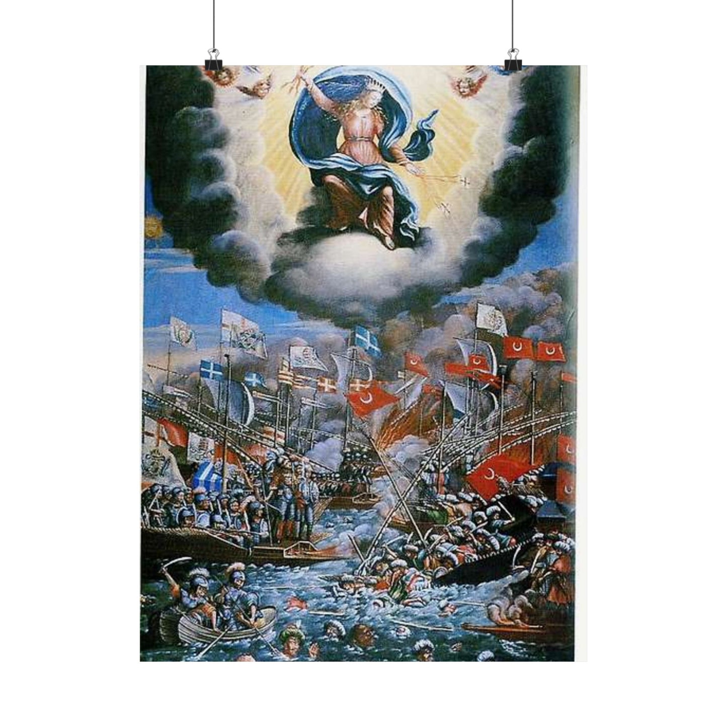 La batalla de Lepanto en Las Galeras, p. 56 High Quality Matte Wall Art Poster for Home, Office, Classroom