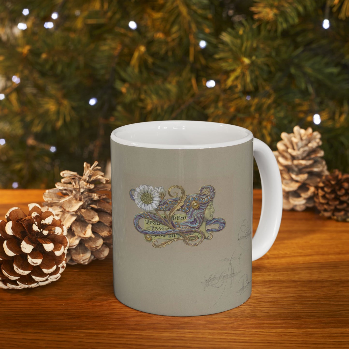 Eugène Samuel Grasset  - Jewelry Design Beautiful Novelty Ceramic Coffee Mug 11oz