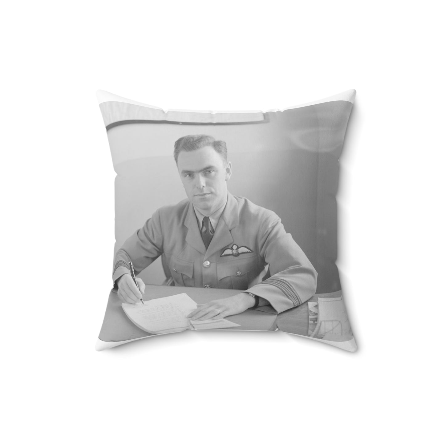 Unidentified Man, about 1940-1944 Decorative Accent Square Pillow