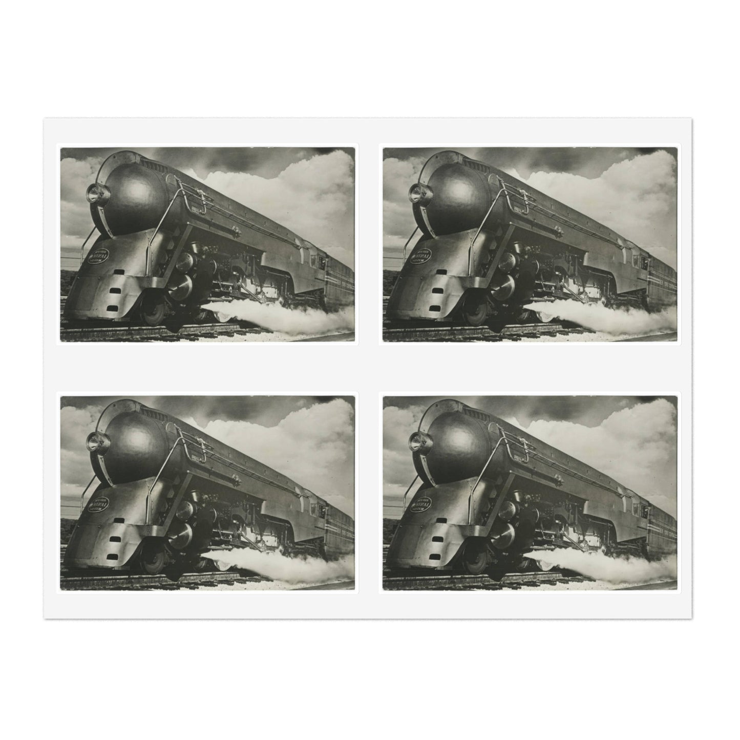 [New York Central Twentieth Century Limited steam locomotive 5453] Laminated UV Protective Vinyl Stickers