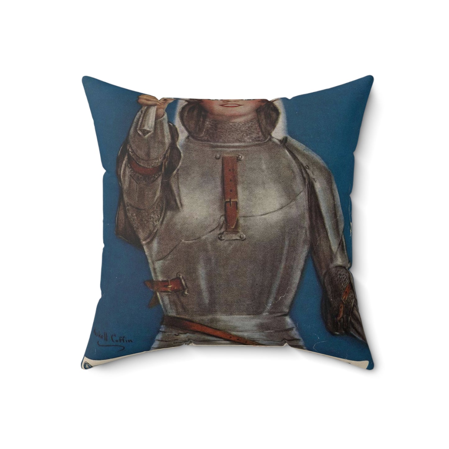 Joan of Arc Saved France Decorative Accent Square Pillow