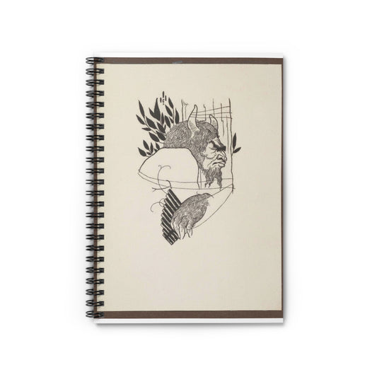 Grotesques by Aubrey Beardsley. Facsimile Platinum Prints by Frederick H. Evans from the Twelve Original Drawings in His Collection with a Portrait Frontispiece MET DP366708 Spiral Bound Ruled Notebook with Printed Cover