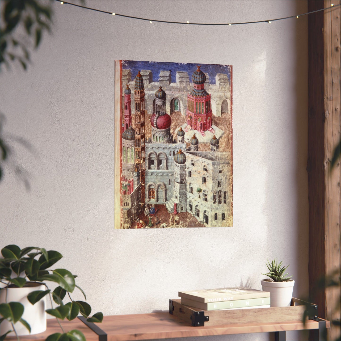 Jerusalem from BL Eg 1070, f. 5 High Quality Matte Wall Art Poster for Home, Office, Classroom