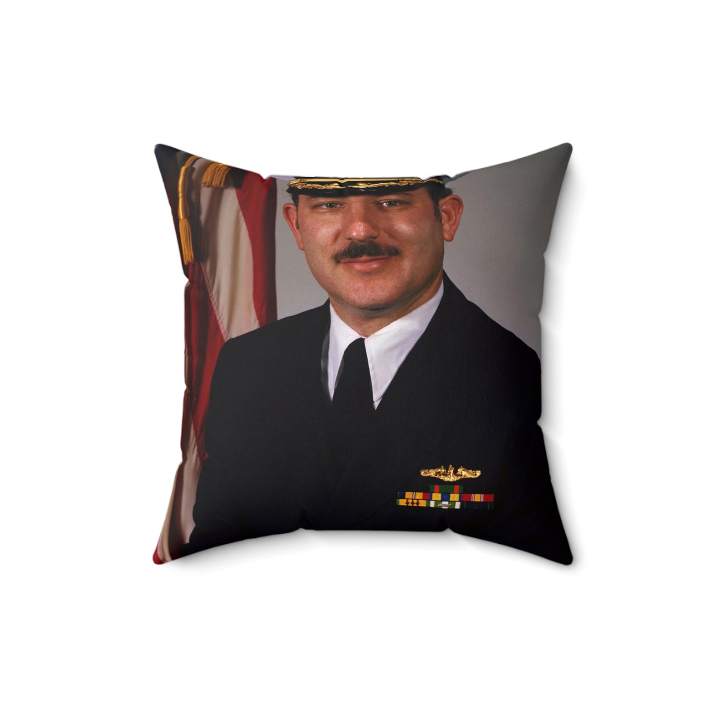 Commander Joel M. Greenberg, USN (covered) Decorative Accent Square Pillow