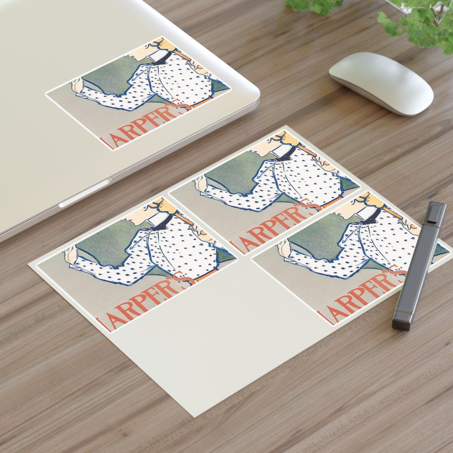 Edward Penfield, Harper's April Laminated UV Protective Vinyl Stickers