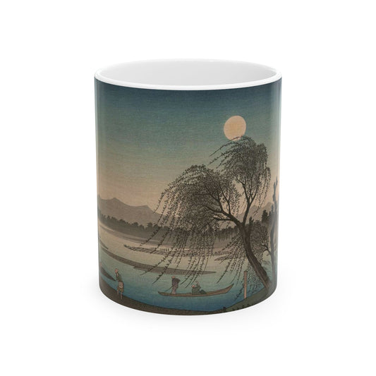 [Fūkeiga], Ando Hiroshige - Public domain portrait drawing  Beautiful Novelty Ceramic Coffee Mug 11oz