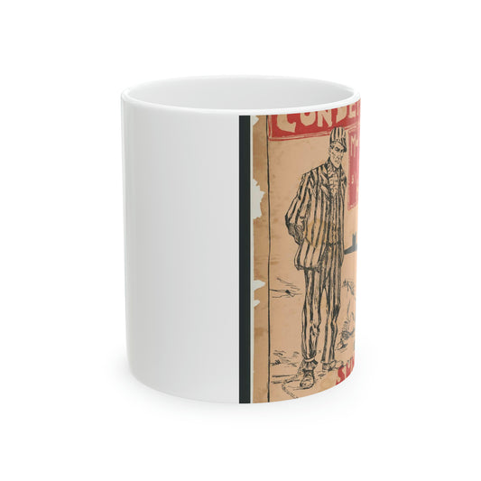 Condemned murderer interviewed by Alice Rix. Sunday Examiner Beautiful Novelty Ceramic Coffee Mug 11oz