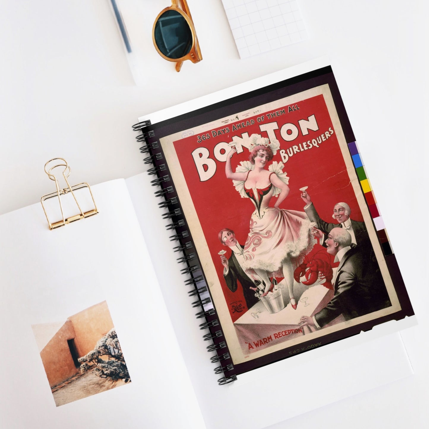 Bon Ton Burlesquers 365 days ahead of them all. Spiral Bound Ruled Notebook with Printed Cover