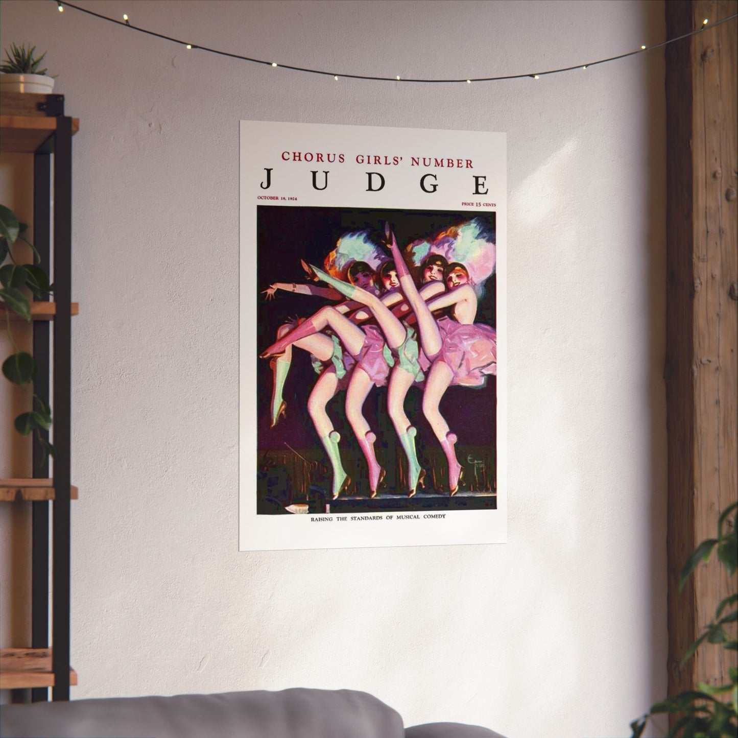 JudgeMagazine18Oct1924 - Art Deco public domain image High Quality Matte Wall Art Poster for Home, Office, Classroom