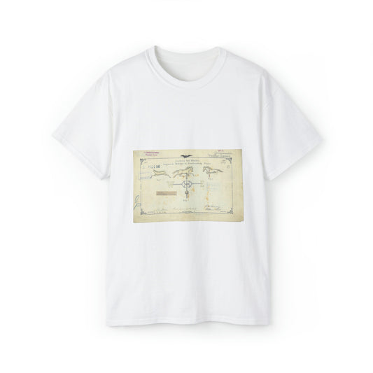 Patent drawing - Drawing of an Improved Method of Constructing Vanes Public domain  image White T-Shirt Gildan 2000 Cotton Unisex