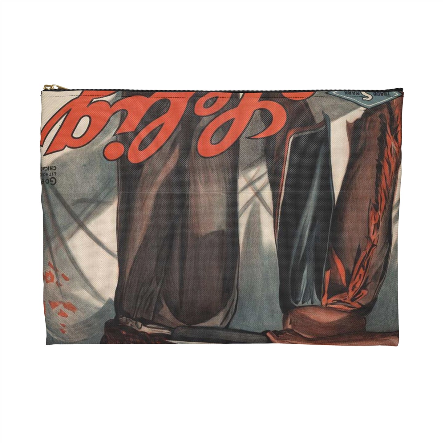 The way of the redman Blood of his fathers. Large Organizer Pouch with Black Zipper