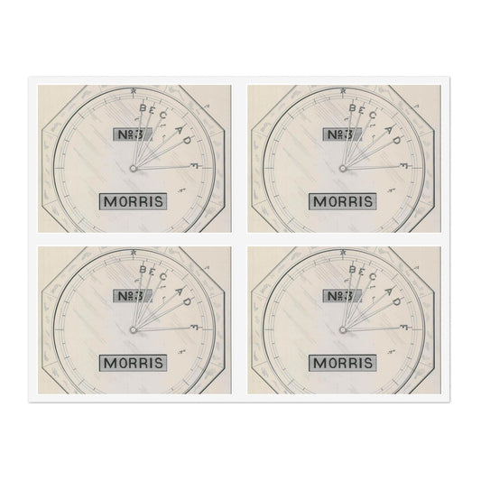 Patent drawing - for S. D. Mott's Racing Indicator Public domain  image Laminated UV Protective Vinyl Stickers