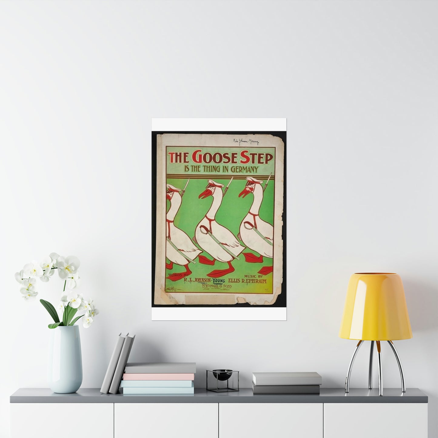 The goose step is the thing in Germany High Quality Matte Wall Art Poster for Home, Office, Classroom