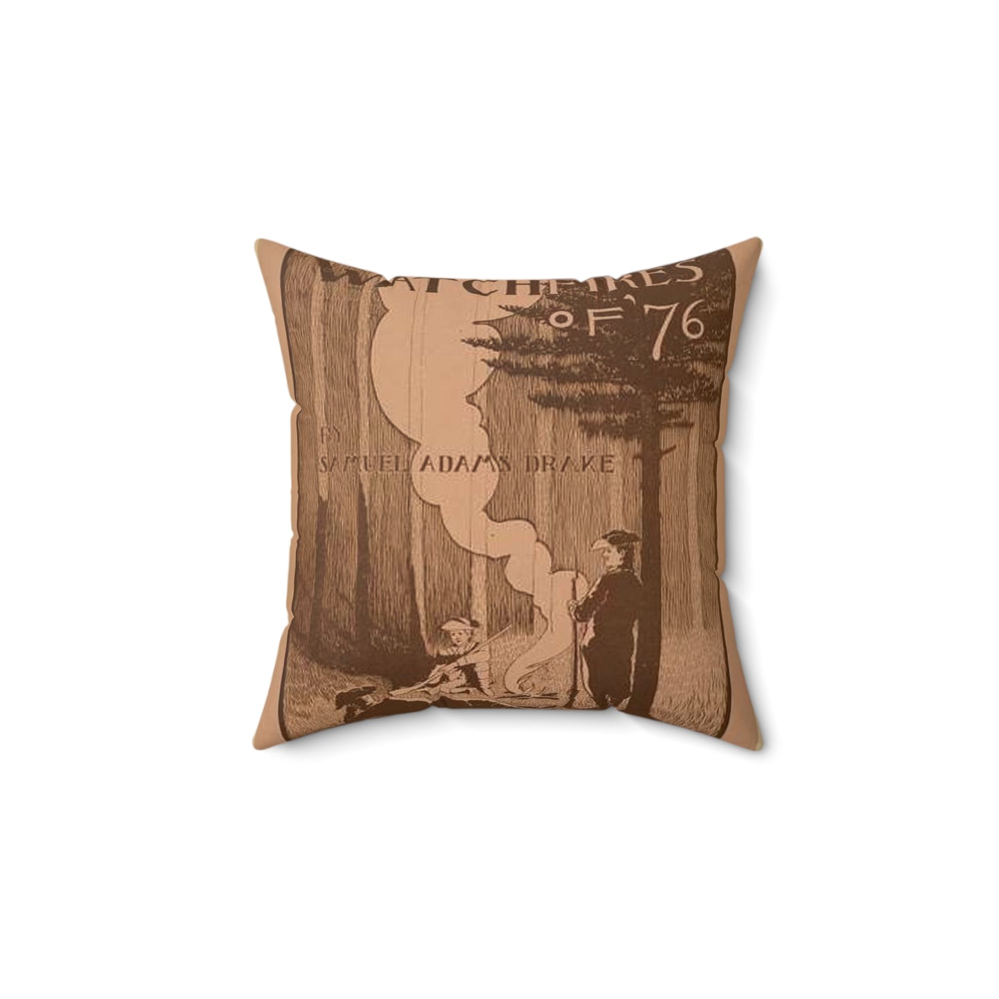 The watchfires of '76., Art Nouveau Poster Decorative Accent Square Pillow