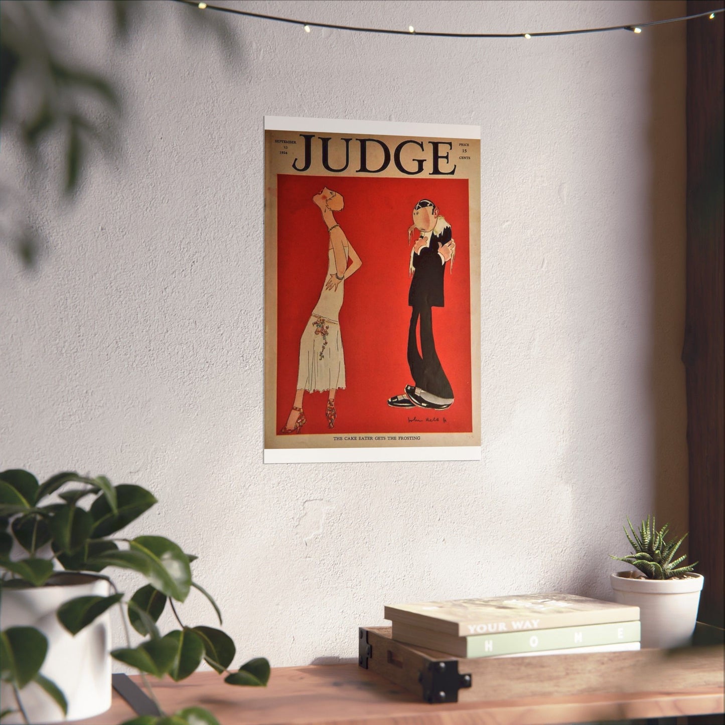 JudgeMagazine13Sep1924 - Art Deco public domain image High Quality Matte Wall Art Poster for Home, Office, Classroom