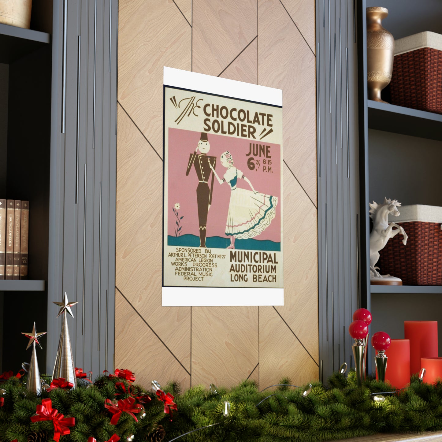 "The chocolate soldier" - WPA poster, Public domain, Library of Congress High Quality Matte Wall Art Poster for Home, Office, Classroom