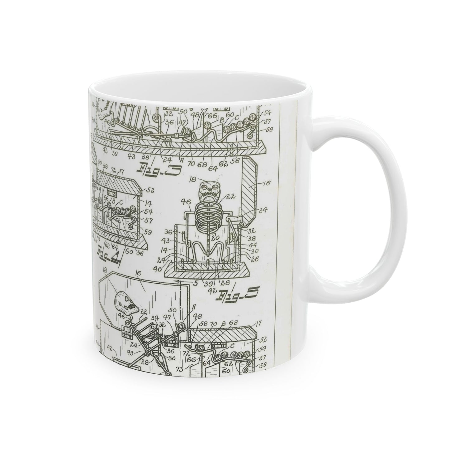 Patent Case File No. 2,159,356, Cigarette Dispenser, Inventor Archie F. Lambert - DPLA - 9ae9975f88d997662d58fae87558b27d (page 14) Beautiful Novelty Ceramic Coffee Mug 11oz