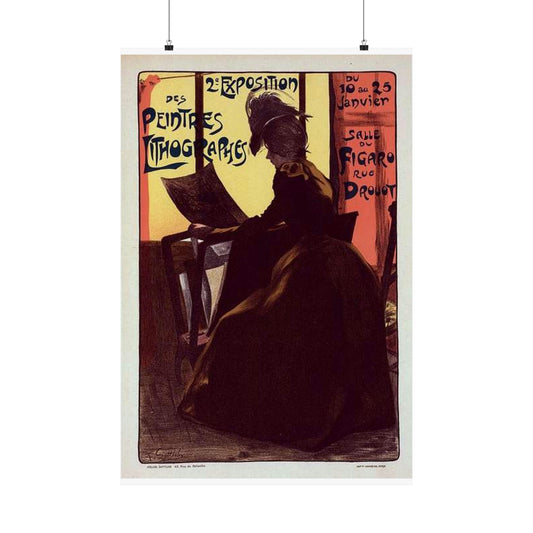 Affiche pour la "2e Exposition des Peintres-Lithographes". High Quality Matte Wall Art Poster for Home, Office, Classroom