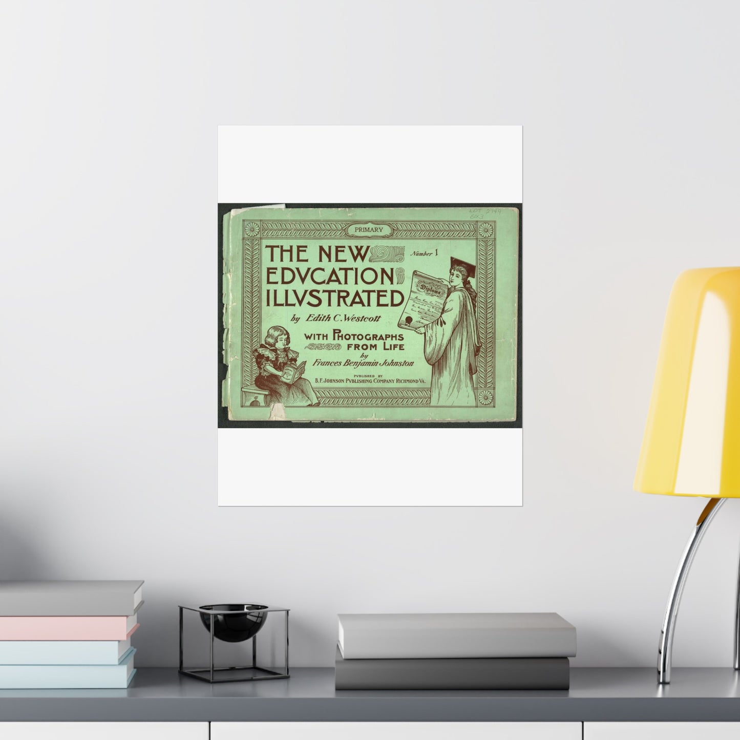 The New Education Illustrated by Edith C. Westcott with photograhs from life by Frances Benjamin Johnston, Number 1 - Primary High Quality Matte Wall Art Poster for Home, Office, Classroom