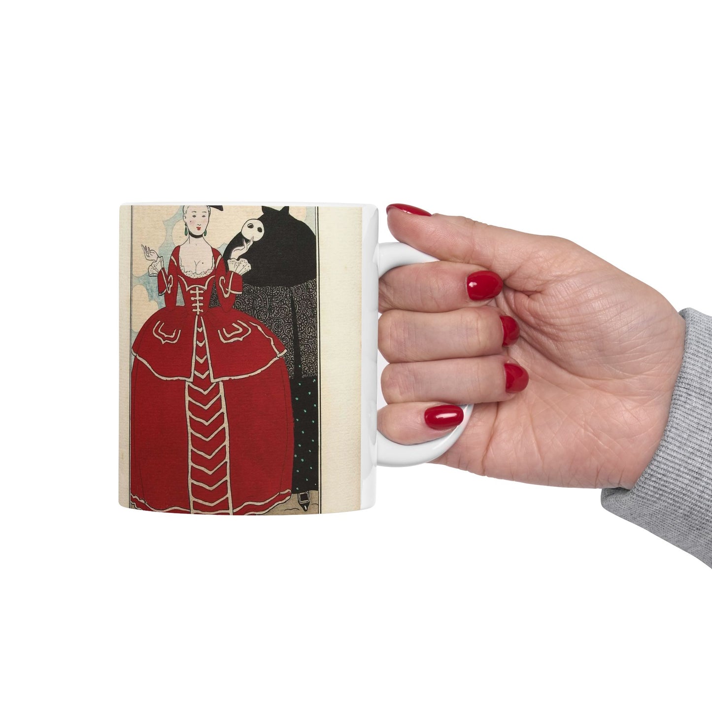 Costumes Parisiens No.56 George Barbier, 1913 Beautiful Novelty Ceramic Coffee Mug 11oz