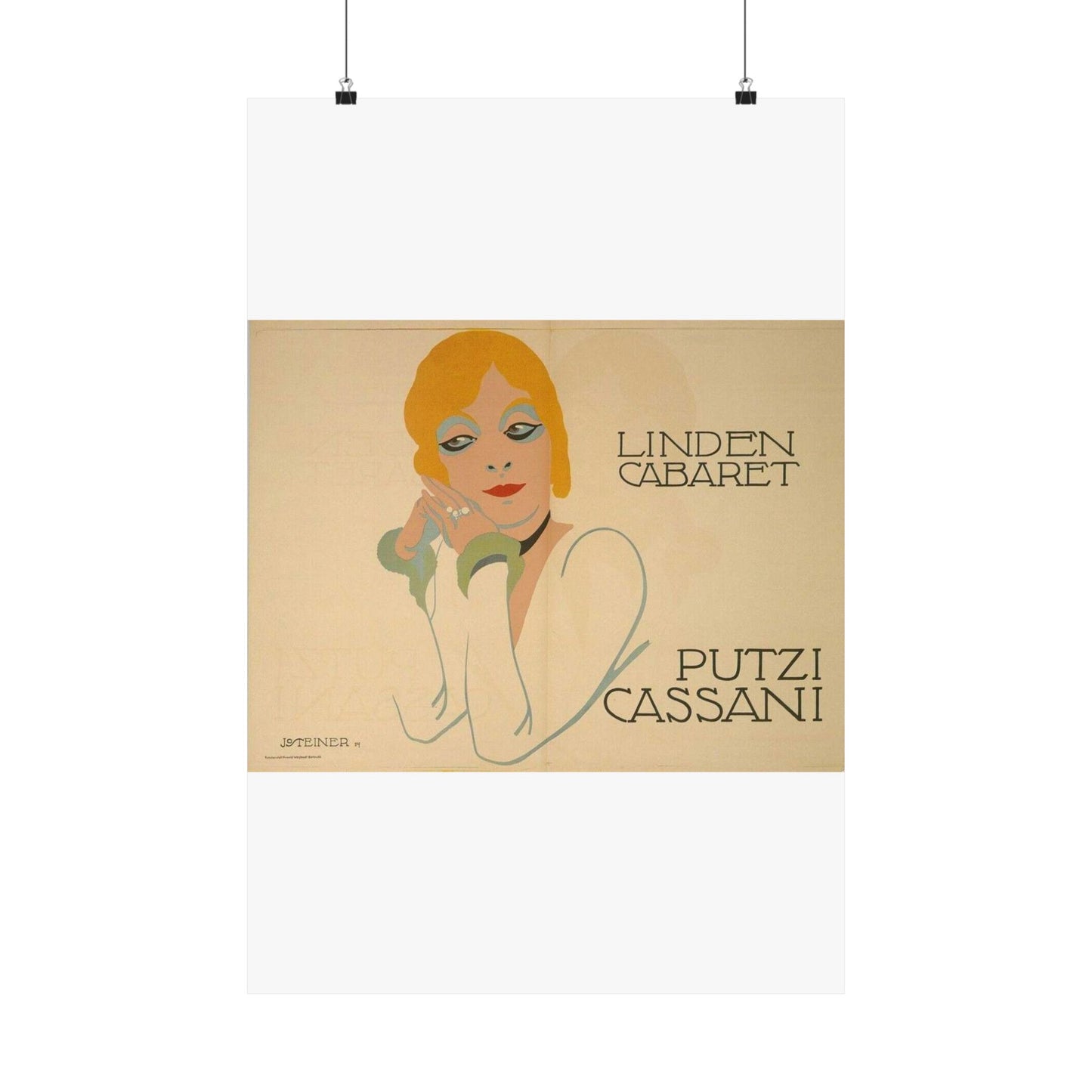 Putzi Cassani - Linden Cabaret - Jo Steiner, 1914 High Quality Matte Wall Art Poster for Home, Office, Classroom