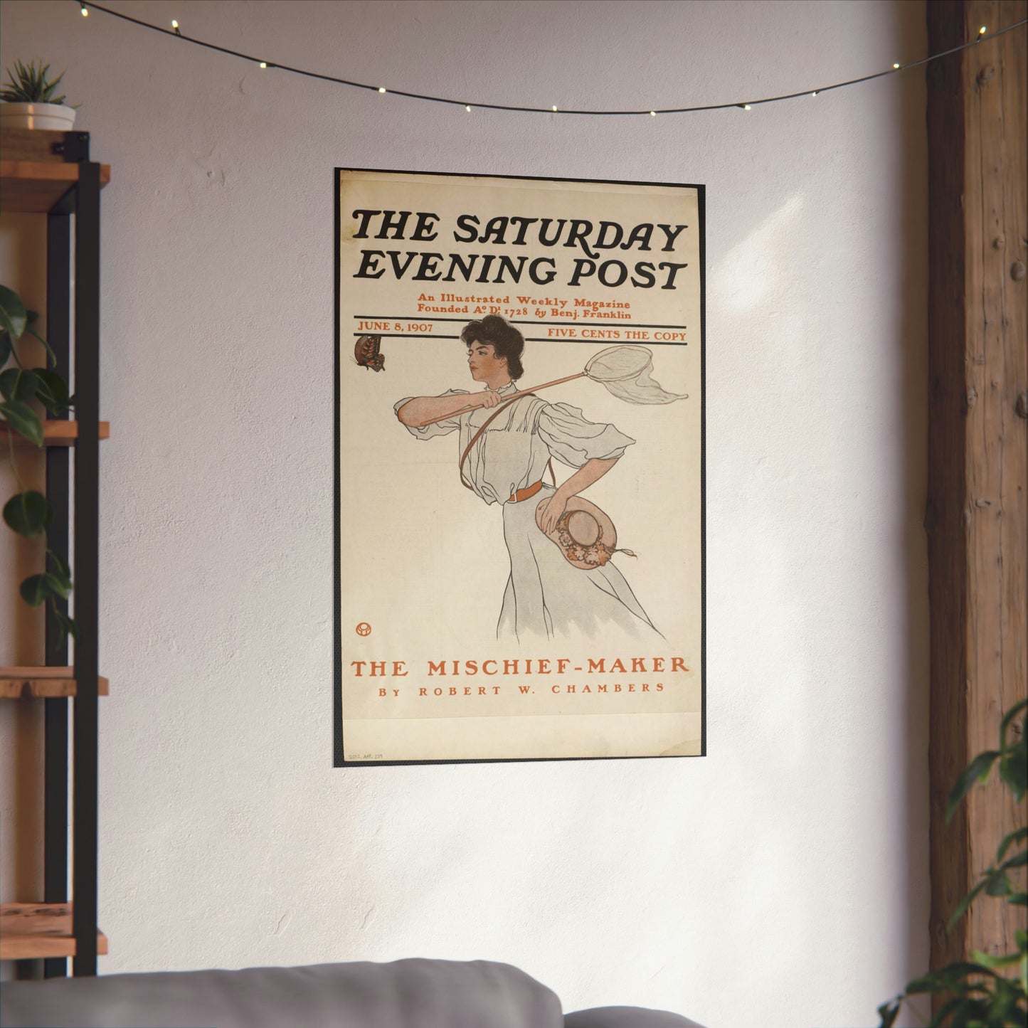 The Saturday evening post, June 8, 1907 High Quality Matte Wall Art Poster for Home, Office, Classroom