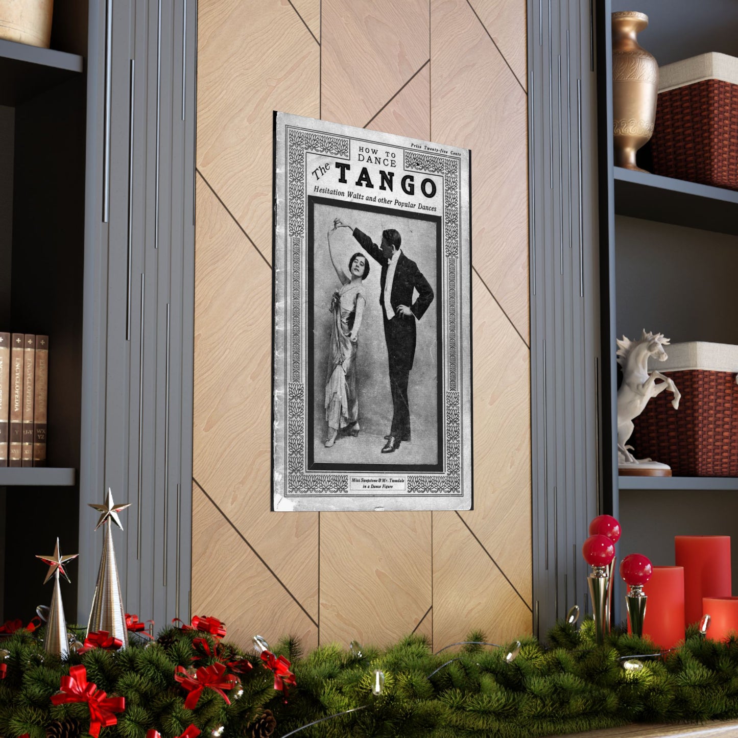 The tango as standardized and taught by the representative dancing masters of the North American continent; tango two-step, hesitation waltz, Boston glide, one-step High Quality Matte Wall Art Poster for Home, Office, Classroom