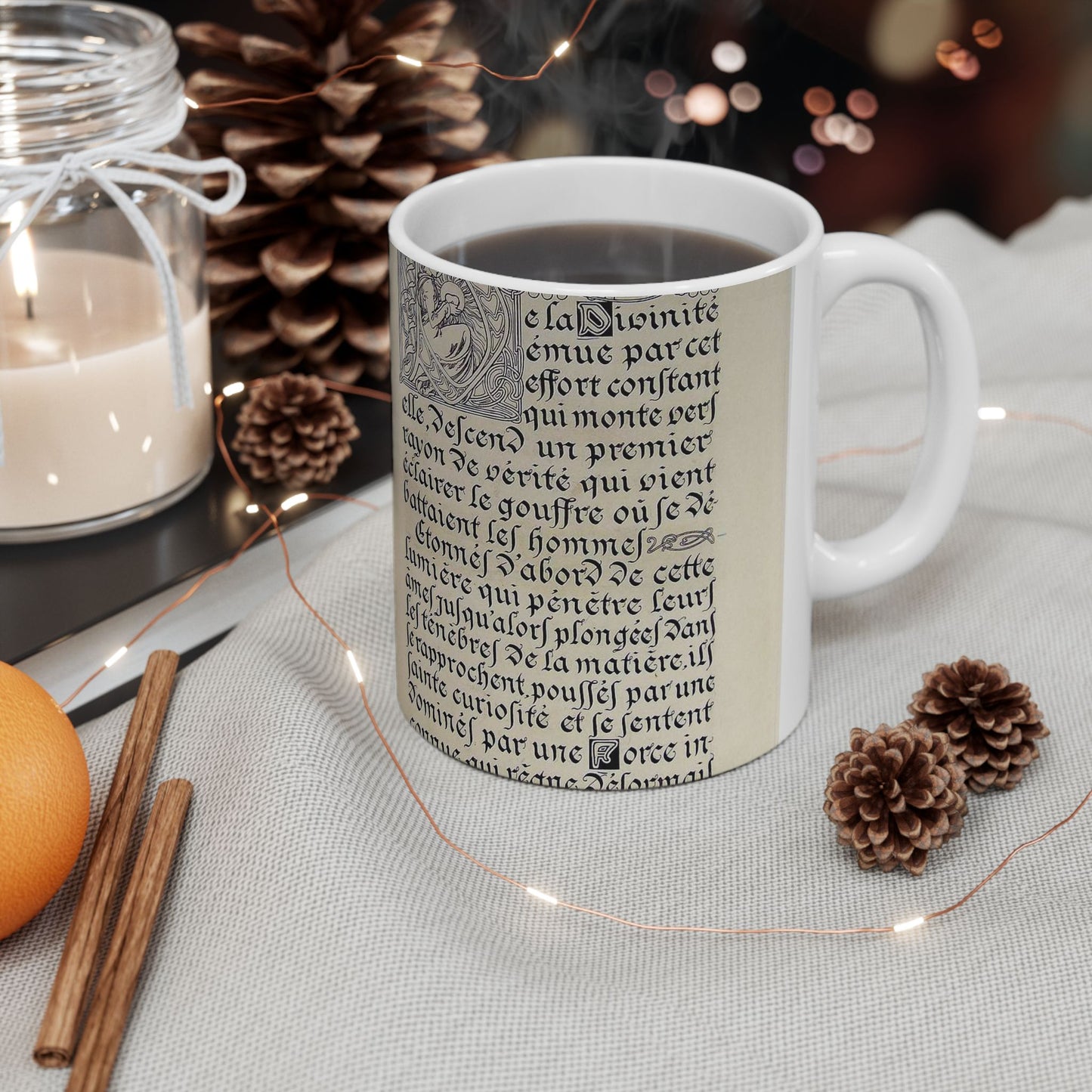Lepater10 - Alfons Mucha - Public domain dedication image Beautiful Novelty Ceramic Coffee Mug 11oz