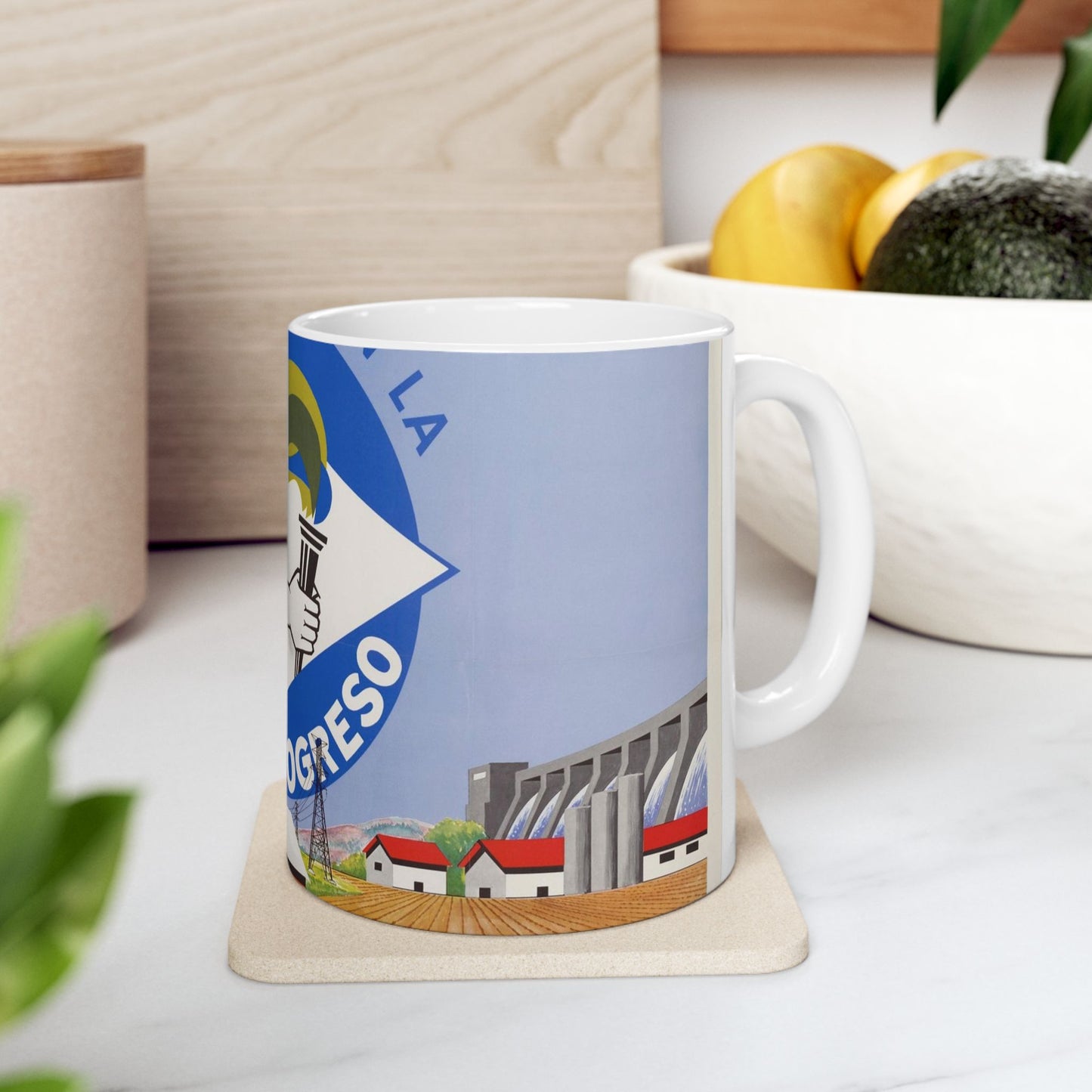 Alliance Posters, Cold War American Propaganda poster Beautiful Novelty Ceramic Coffee Mug 11oz