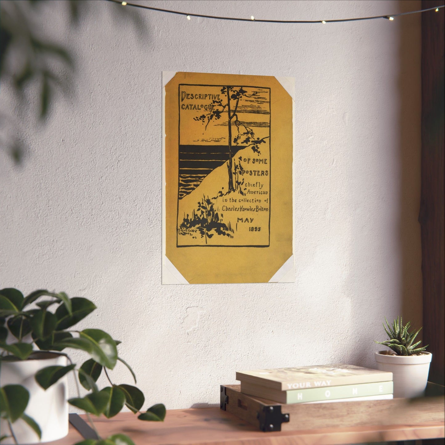 Descriptive catalogue of some posters chiefly American in the collection of Charles Knowles Bolton, May 1895 High Quality Matte Wall Art Poster for Home, Office, Classroom