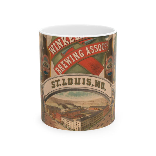 Julius Winkelmeyer Brewing Assocon, St. Louis, MO., lager beer Beautiful Novelty Ceramic Coffee Mug 11oz