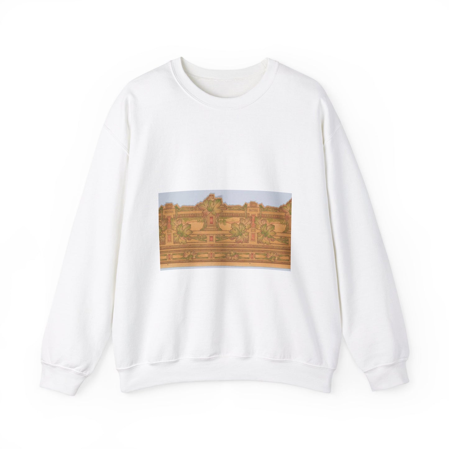 Wallpaper - A picture of a painting on a wall White Heavy Blend Adult Crew Neck SweatShirt