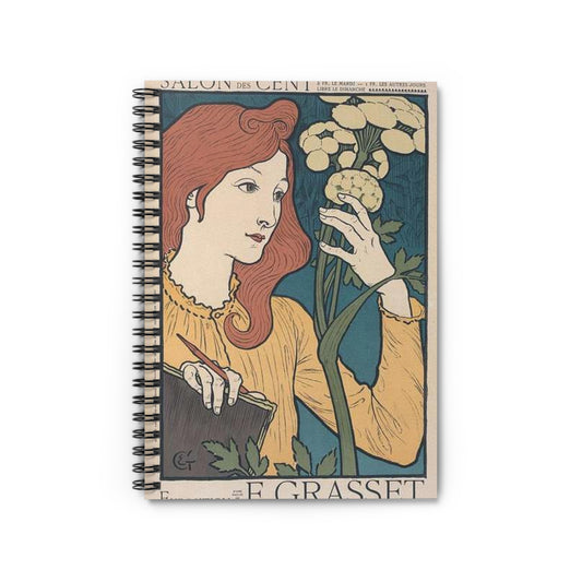 Affiche pour l' "Exposition E. Grasset" au Salon des Cent. Spiral Bound Ruled Notebook with Printed Cover