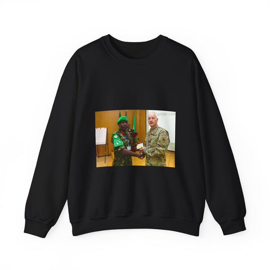 Brig. Gen. Jon Jensen, U.S. Army Africa deputy commander, Black Heavy Blend Adult Crew Neck SweatShirt