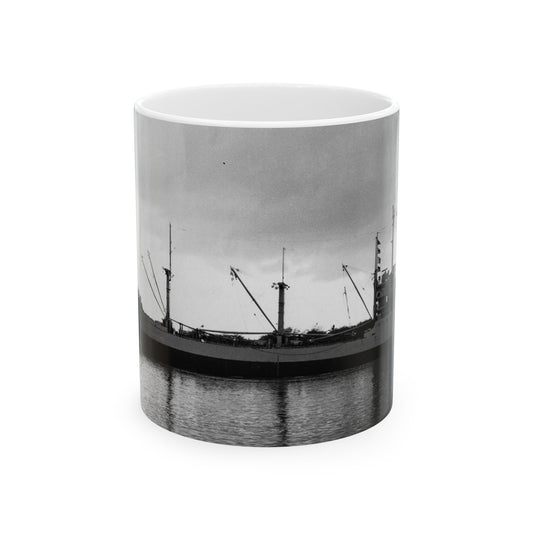 USS Merapi (AF-38) underway on 17 January 1958 (USN 1033595) Beautiful Novelty Ceramic Coffee Mug 11oz