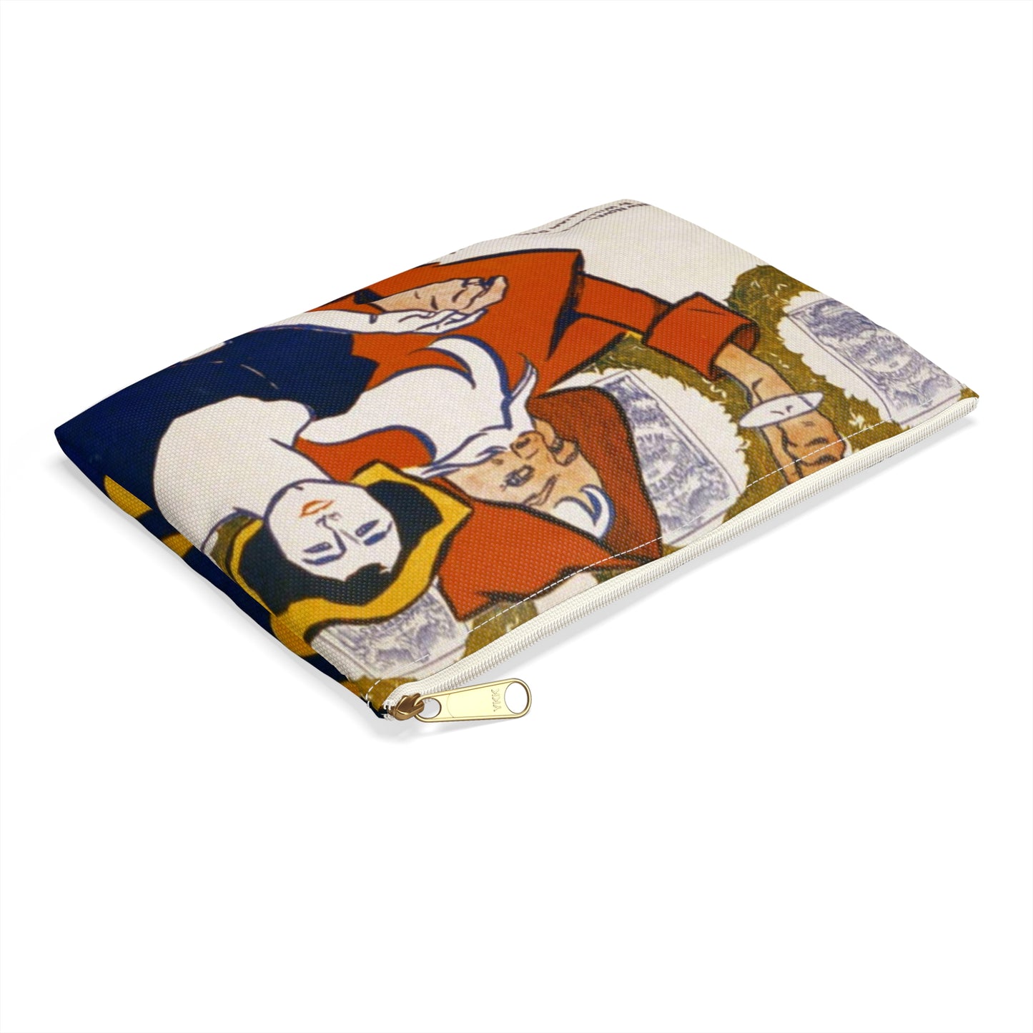 Edward Penfield - Harper's [for] Christmas, Art Nouveau Poster Large Organizer Pouch with Black Zipper