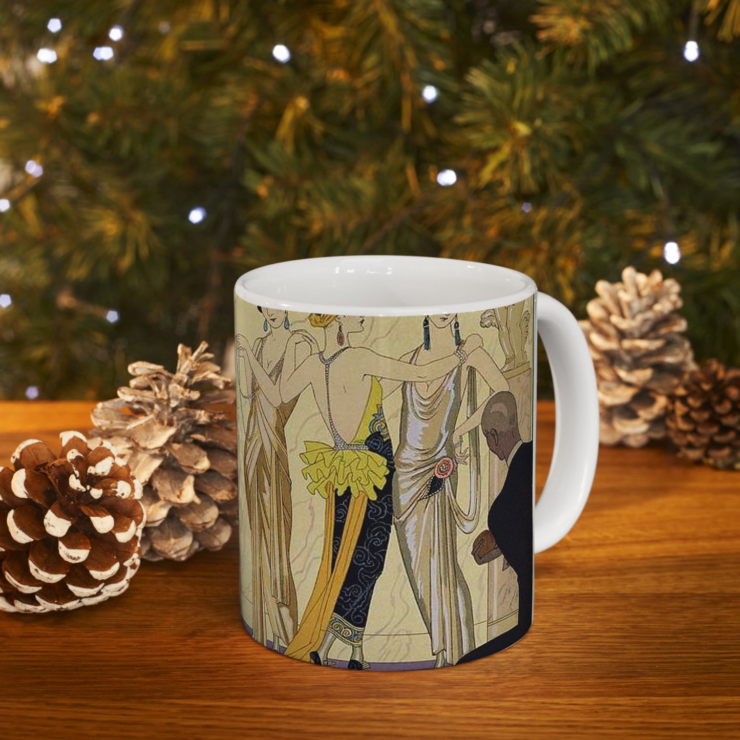 George Barbier judgement paris - Art Deco public domain image Beautiful Novelty Ceramic Coffee Mug 11oz