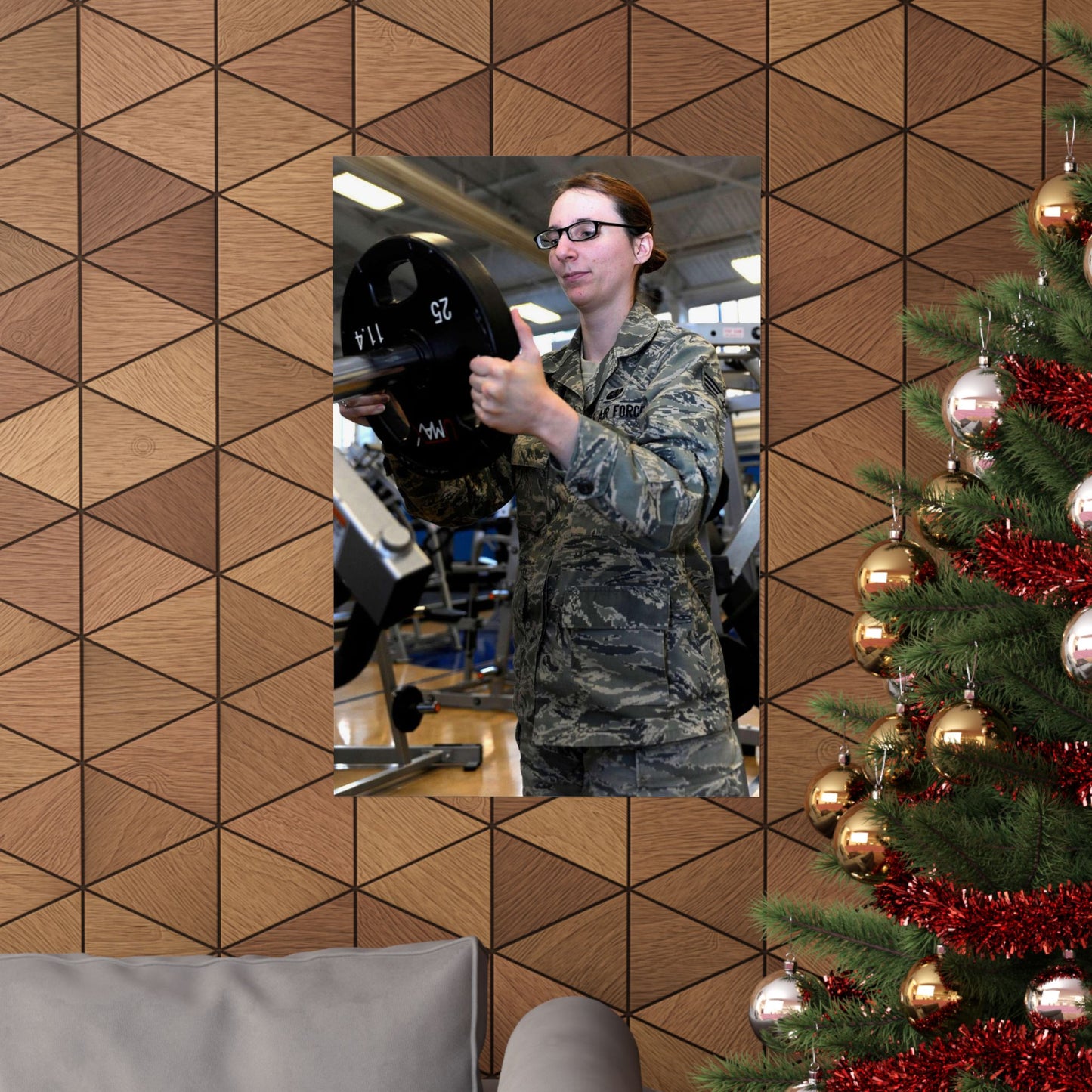 Senior Airman Cassandra Bridges, 28th Force Support High Quality Matte Wall Art Poster for Home, Office, Classroom