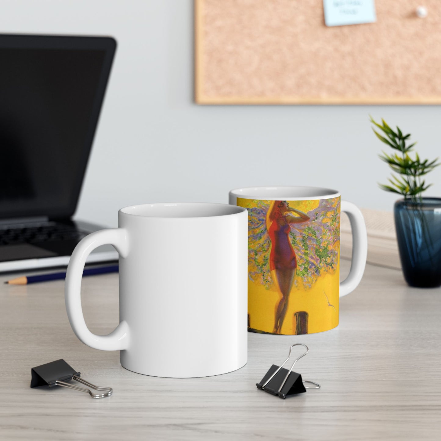 “Golden Glory” by Edward Mason Eggleston, 1929 Beautiful Novelty Ceramic Coffee Mug 11oz