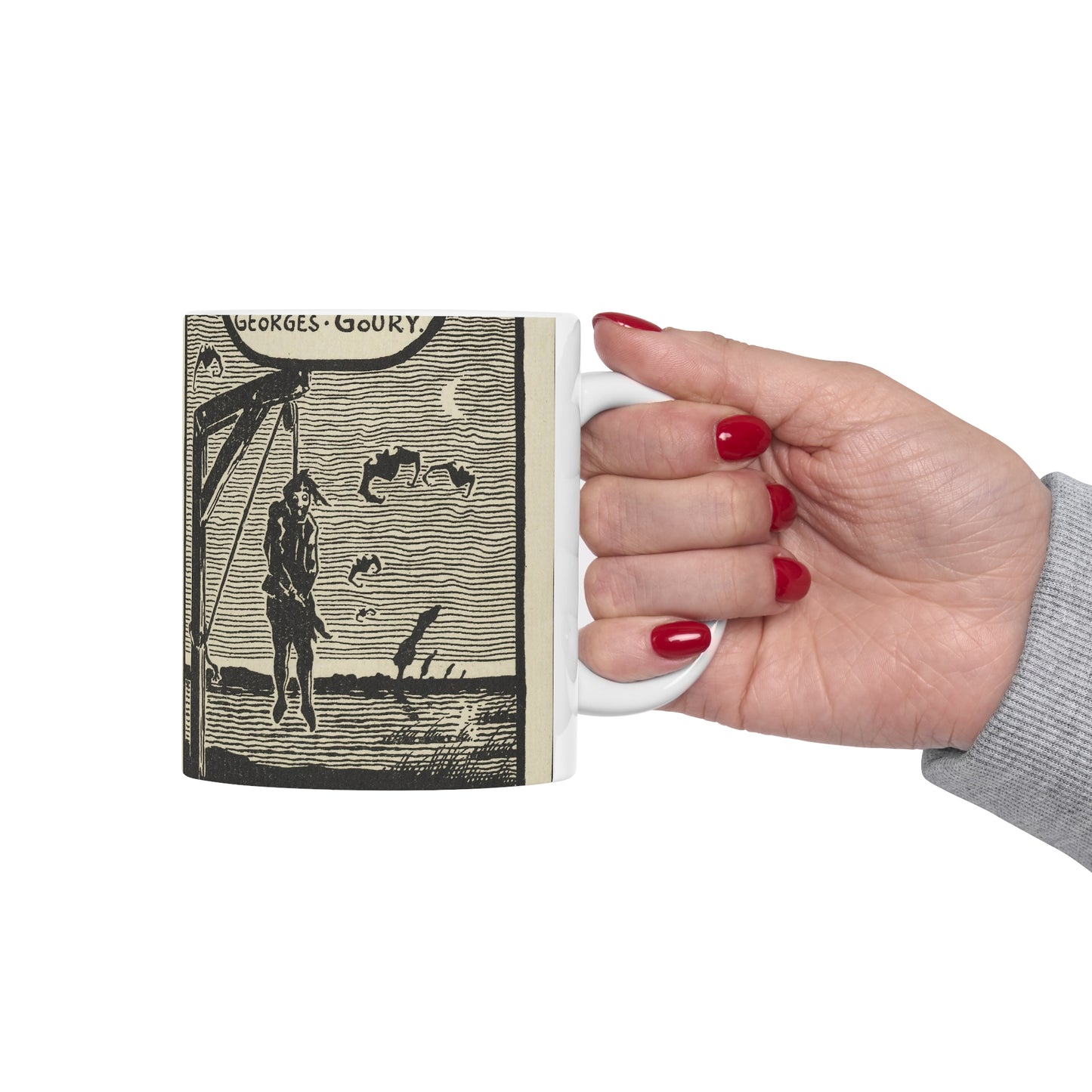 Georges Goury by Georges Demeufe (about 1900) Beautiful Novelty Ceramic Coffee Mug 11oz