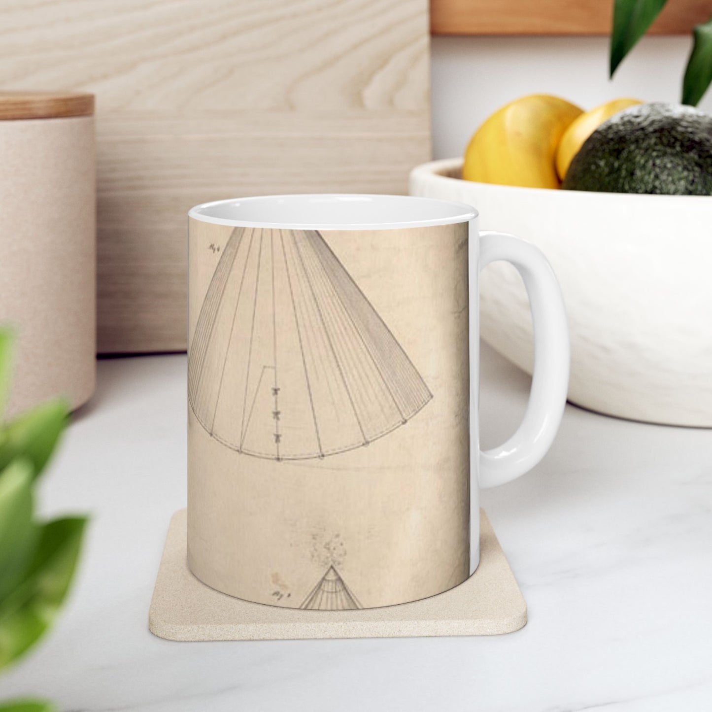 Patent drawing - Drawing of Improvement in Tents Public domain  image Beautiful Novelty Ceramic Coffee Mug 11oz