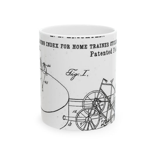 Patent drawing - RacingBikesPatent Public domain  image Beautiful Novelty Ceramic Coffee Mug 11oz